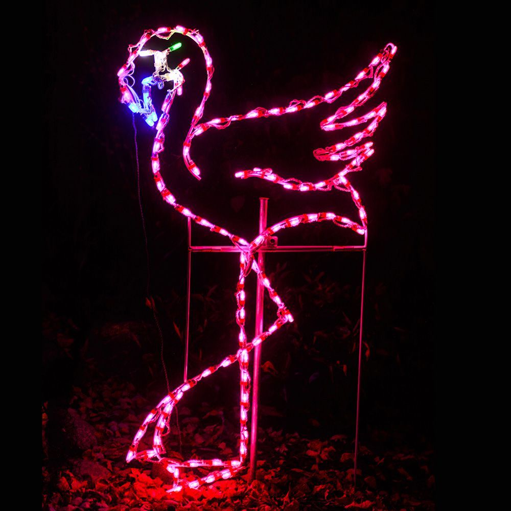 FLAMINGO - LEFT FACING #LED-FL48L